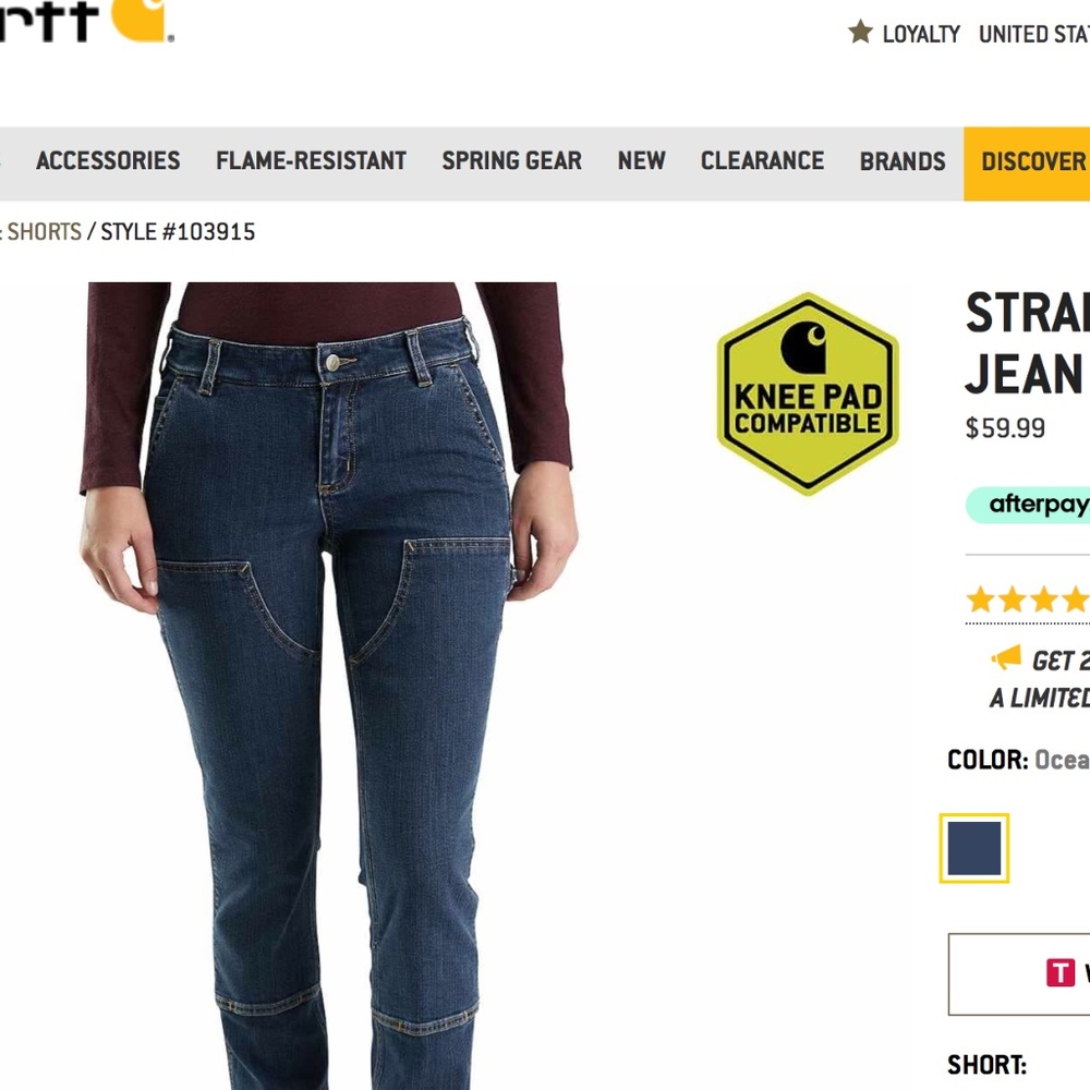 Carharts Womens Work Jeans